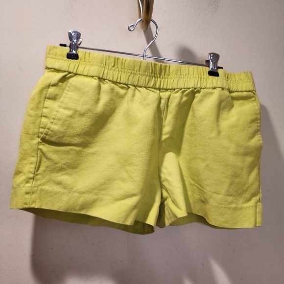 J. CREW cotton Neon pull on Elastic Waist shorts size 8 - Picture 4 of 9